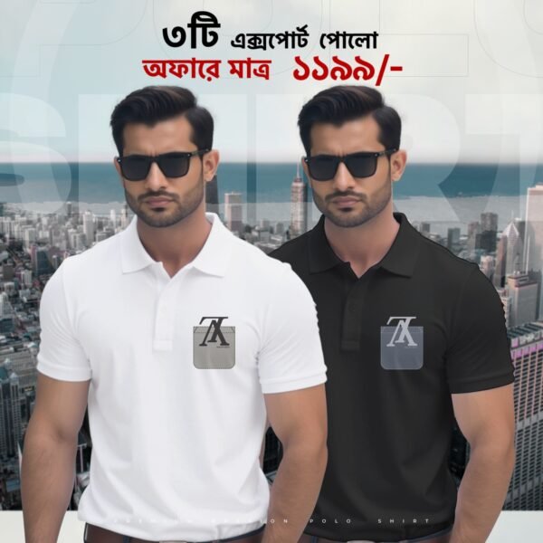 2 PCS POLO T-Shirt Combo